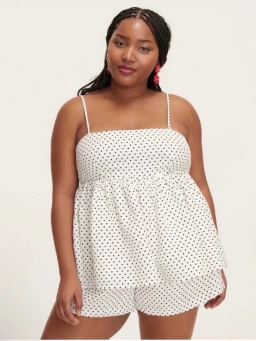 NWT Kate Spade X Target Size 2x Polka Dot Smocked Tank Top with Straps